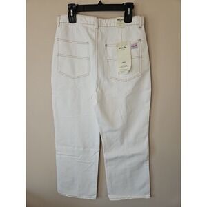 Rollas Jeans Women 32 White Heidi High Rise Loose Straight 80's Baggy Y2K Street